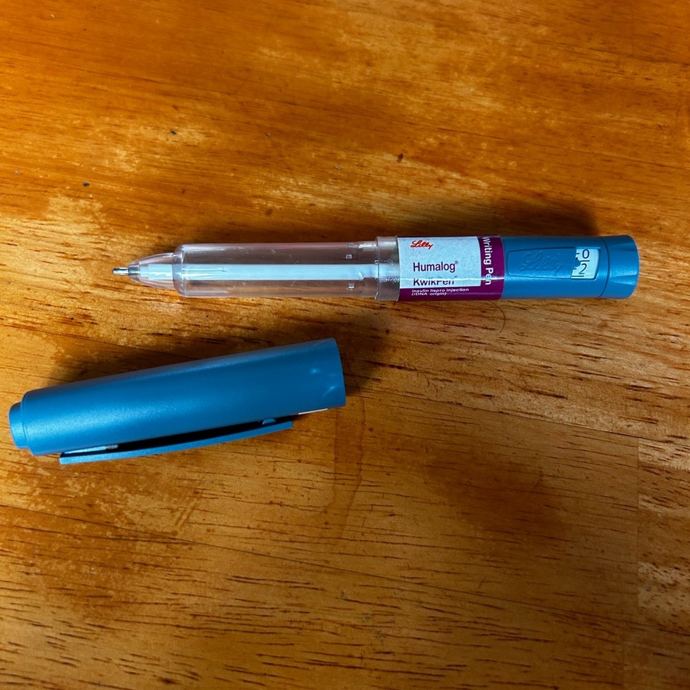 Humalog KwikPen WRITING PEN with Cap (Writing Pen) Merch